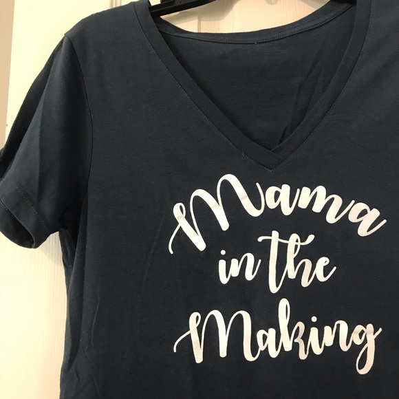 Next Level Apparel Tops - Mama in the making Pregnancy Announcement shirt